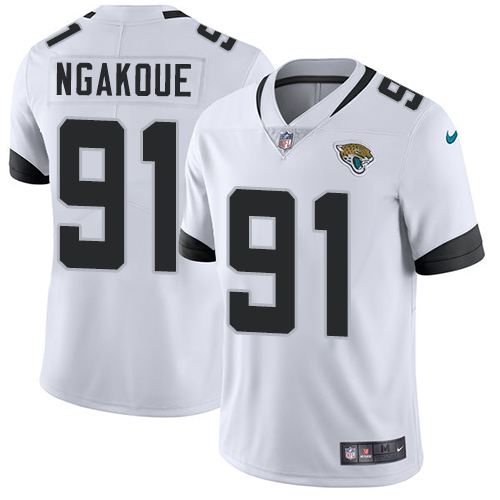 Nike Jaguars #91 Yannick Ngakoue White Men's Stitched NFL Vapor Untouchable Limited Jersey